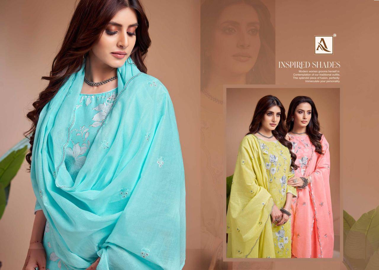 Alok suit khadiza Dress material suppliers in Bangalore